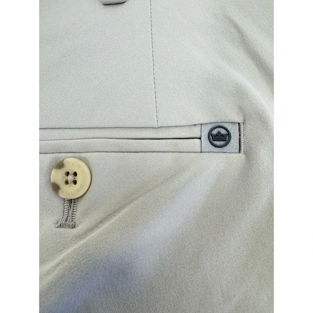 NWT Peter Crown Crafted Stealth Performance Golf Shorts OAT Tan Men's Size 40 - Picture 9 of 10